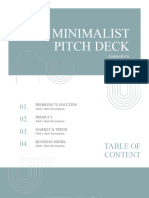 Blue Minimalist Business Pitch Deck Presentation