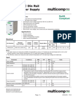 480W AC-DC Din Rail Mounted Power Supply