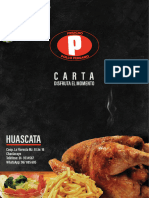 Carta de Menu - Cambios de Precios - Pichuicho