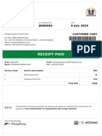 CTP Abug47d7 Immigration Receipt