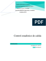 Técnicas Estadísticas para El Control de Calidad