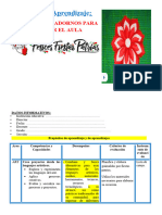 4° Sesión Día 5 Art Elaboramos Adornos para Decorar El Aula