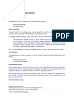 Equity - Notes 1 & 2