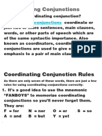 Coordinating Conjunctions