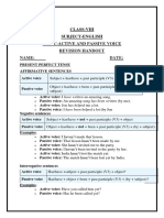 Acitive and Passive Voice