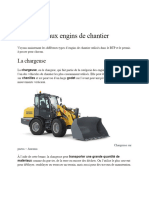 Les Principaux Engins de Chantier