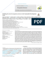 Distilling The Role of Ecosystem Services in The Sustainable Development Goals