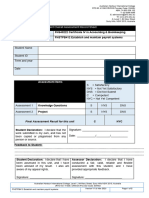 FNSTPB412 Student Overall Assessment Record Sheet