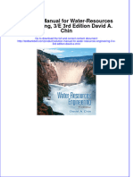 Full Download Solution Manual For Water-Resources Engineering, 3/E 3rd Edition David A. Chin File PDF Free All Chapter