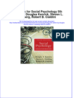 Full Download Test Bank For Social Psychology 5th Edition by Douglas Kenrick, Steven L. Neuberg, Robert B. Cialdini File PDF Free All Chapter