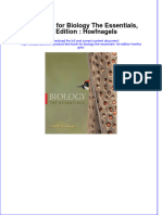 Full Download Test Bank For Biology The Essentials, 1st Edition: Hoefnagels File PDF Free All Chapter