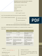 4 - EDO 2DO ORDEN Coeficientes Indeterminados-Variacion de Parámetros