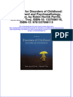 Full download Test Bank for Disorders of Childhood: Development and Psychopathology, 3rd Edition, by Robin Hornik Parritz, Michael F. Troy, ISBN-10: 1337098116, ISBN-13: 9781337098113 file pdf all chapter on 2024