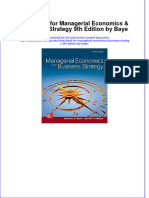 Full Download Test Bank For Managerial Economics & Business Strategy 9th Edition by Baye File PDF All Chapter On 2024