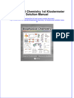 Full Download Biophysical Chemistry 1st Klostermeier Solution Manual File PDF Free All Chapter