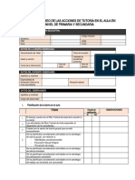 Ficha de Monitoreo en Aula-Inicial Primaria y Secundaria