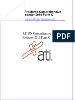 Full Download ATI RN Proctored Comprehensive Predictor 2016 Form C File PDF Free All Chapter