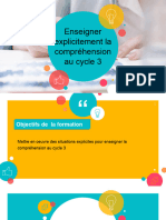 Enseigner Explicitement La Comprehension Au Cycle 3