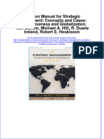 Full download Solution Manual for Strategic Management: Concepts and Cases: Competitiveness and Globalization, 13th Edition, Michael A. Hitt, R. Duane Ireland, Robert E. Hoskisson file pdf free all chapter