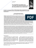 Análise Da Aplicação Da Gestão de Projetos Por