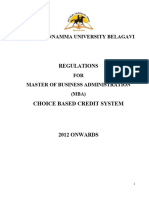 Regulations MBA