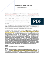 Philippine Mining Act of 1995 (R.A. 7942) CASES