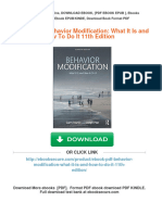 Full Download (Ebook PDF) Behavior Modification: What It Is and How To Do It 11th Edition PDF