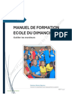 MANUEL DE FORMATION ECOLE DU DIMANCHE Pour Formation À New Life Church Dimanche 25 Février 2024