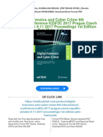 Get Digital Forensics and Cyber Crime 9th International Conference ICDF2C 2017 Prague Czech Republic October 9 11 2017 Proceedings 1st Edition Petr Matoušek Free All Chapters