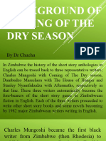 Background of Coming of The Dry Season Cuthy Presentation 2