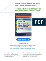 (FREE PDF Sample) Design and Development of Optical Dispersion Characterization Systems Iraj Sadegh Amiri Ebooks