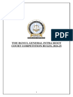 RGNUL General Intra Moot Court Competition Rules 2024-25