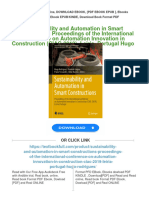 PDF Sustainability and Automation in Smart Constructions: Proceedings of The International Conference On Automation Innovation in Construction (CIAC-2019), Leiria, Portugal Hugo Rodrigues Download