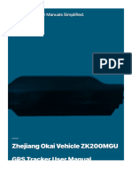 Zhejiang Okai Vehicle ZK200MGU GPS Tracker User Manual