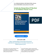 PDF Structural Materials For Generation IV Nuclear Reactors 1st Edition Pascal Yvon Download