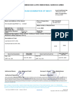 Certificate of Thorough Examination of Heavy Equipment: Germanischer Lloyd Industrial Services GMBH