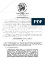 Confesión Ficta y Daño Moral (Antonio Nogueira y Otra C. Eliecer Sanzonetti Bello y Otra)