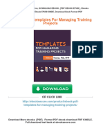 Get (Ebook PDF) Templates For Managing Training Projects Free All Chapters