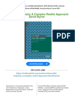 Get Class After Industry A Complex Realist Approach David Byrne Free All Chapters