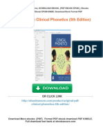 Get (Original PDF) Clinical Phonetics (5th Edition) Free All Chapters