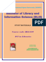 Ict in Library Science Ignou