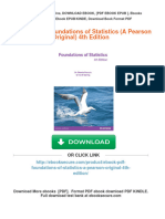 (Ebook PDF) Foundations of Statistics (A Pearson Original) 4th Edition Online Ebook Textbook Full Chapter PDF