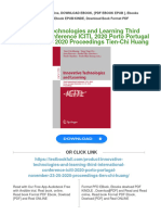 Innovative Technologies and Learning Third International Conference ICITL 2020 Porto Portugal November 23 25 2020 Proceedings Tien-Chi Huang