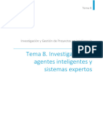 Tema 8. Investigación en Agentes Inteligentes y Sistemas Expertos