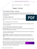 Price Elasticity of Supply - Definition, Formula, Calculator, Example