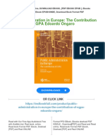 Get Public Administration in Europe: The Contribution of EGPA Edoardo Ongaro Free All Chapters