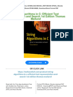 String Algorithms in C: Efficient Text Representation and Search 1st Edition Thomas Mailund All Chapter Instant Download