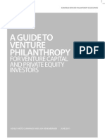 A Guide To Venture Philanthropy For Venture Capital and Private Equity Investors