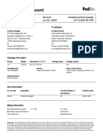 FedEx Transaction Record