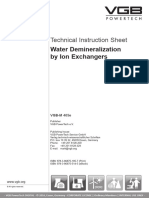 VGB-M 405e Water Demineralization by Ion Exchanger